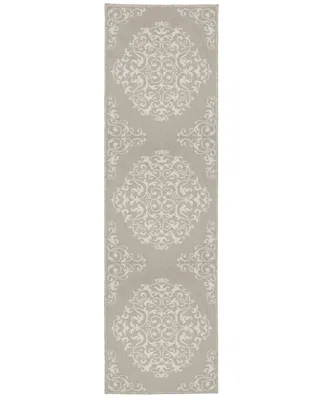 Jhb Design Genoa Outdoor 6649GNA 1'10" x 7'3" Runner Area Rug