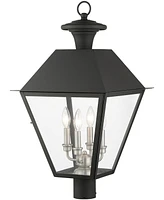 Livex Wentworth 4 Light Outdoor Post Top Lantern