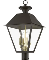 Livex Wentworth 4 Light Outdoor Extra Large Post Top Lantern