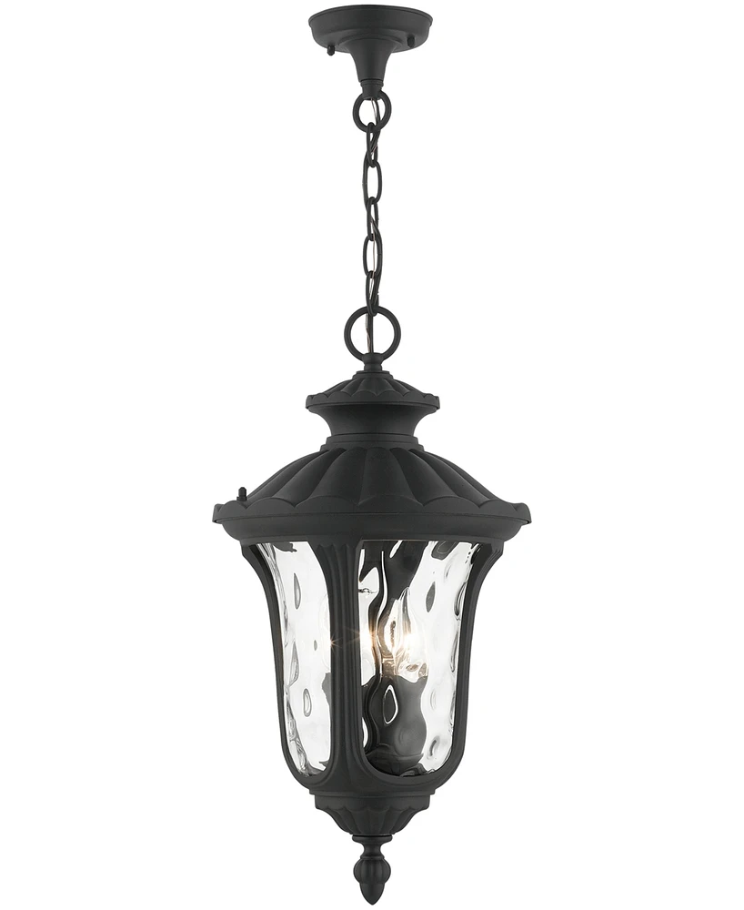 Livex Oxford 3 Light Outdoor Pendant Lantern