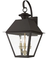 Livex Wentworth 3 Light Outdoor Large Wall Lantern