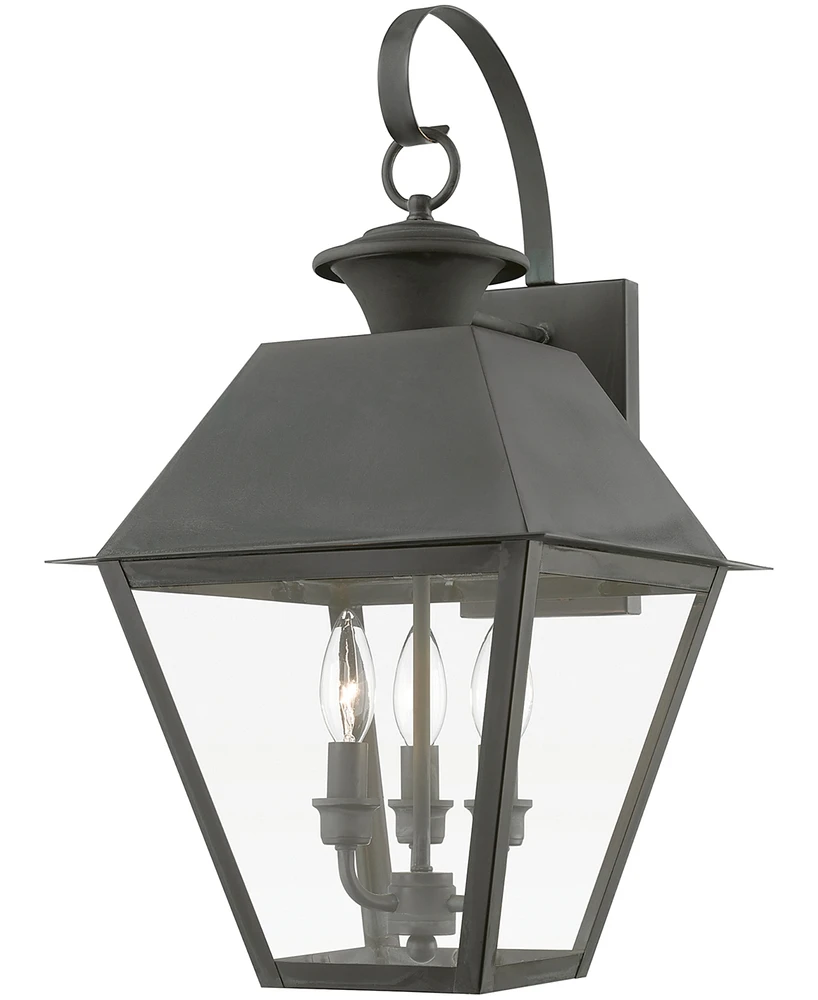 Livex Wentworth 3 Light Outdoor Large Wall Lantern