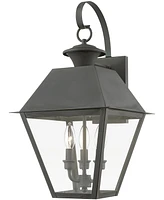 Livex Wentworth 3 Light Outdoor Large Wall Lantern