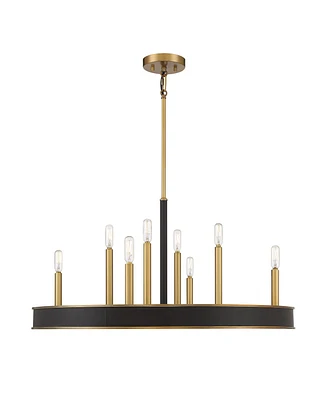 Savoy House Chaucer 8-Light Chandelier in Warm Brass