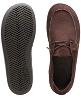 Clarks Men's Higley Tie Slip-On Canvas Boat Shoes