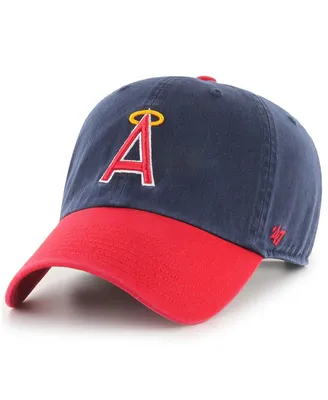 Men's '47 Brand Navy California Angels 1997 Halo Logo Cooperstown Collection Clean Up Adjustable Hat