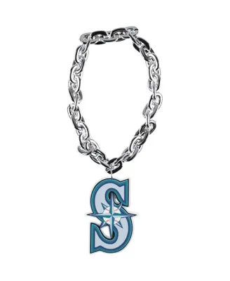 Men's and Women's Silver Seattle Mariners Team Logo Fan Chain