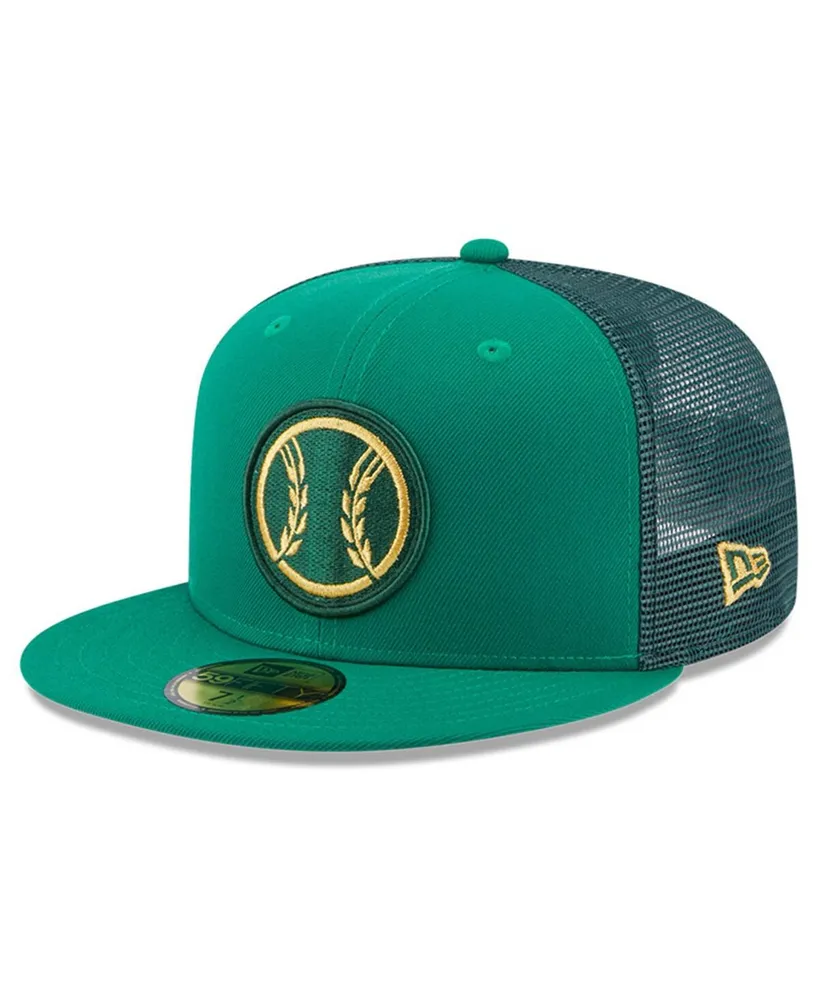 Men’s Milwaukee Brewers Gray Green 2021 St. Patrick’s Day Change Up Redux 39THIRTY Hats