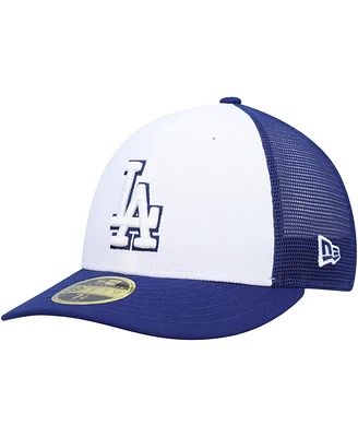 Men's New Era Royal, White Los Angeles Dodgers 2023 On-Field Batting Practice Low Profile 59FIFTY Fitted Hat