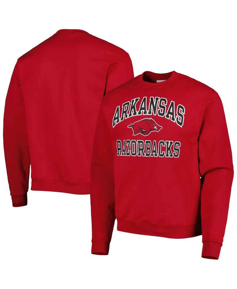 Men's Champion Cardinal Arkansas Razorbacks High Motor Pullover Sweatshirt