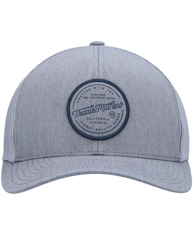 Men's TravisMathew Heathered Purple Country Cabin Snapback Hat