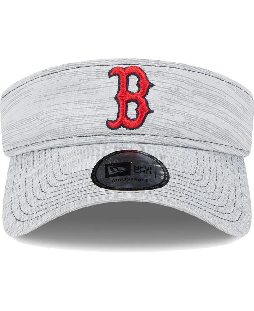 Men's New Era Gray Boston Red Sox Adjustable Visor