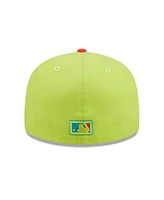 Men's New Era Green and Red Washington Nationals 2008 Inaugural Season Cyber Highlighter 59FIFTY Fitted Hat