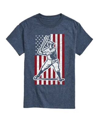 Airwaves Men's Flag Baseball Short Sleeve T-shirt