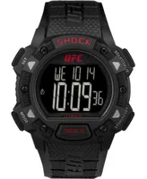 Timex Ufc Men's Quartz Core Resin Black Shock Watch, 45mm