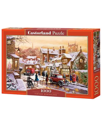 Castorland Vintage-like Winterland Jigsaw Puzzle Set, 1000 Piece