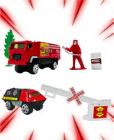 Big Daddy 10 Piece Mini Fire Fighting Trucks and Cars Accessories Playset