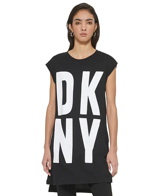 Dkny High-Low Logo Tunic