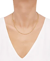 Italian Gold Singapore Link 20" Chain Necklace in 14k Gold