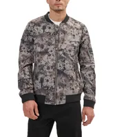 Ron Tomson Men's Modern Abstract Bomber Jacket