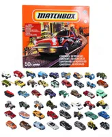 Matchbox 50 Car with Combination Sports Cars, Rucks, Construction, Speedway Rescue Set