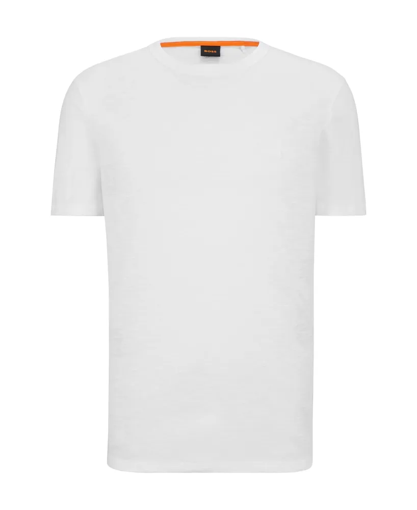 Boss by Hugo Boss Men's Cotton-Jersey Regular-Fit Logo Patch T-shirt