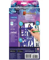 Disney Descendants 3 Fashion Design Sketchbook Make It Real, includes 110 Stickers Stencils, Draw Sketch Create, Fashion Coloring Book, Tweens Girls