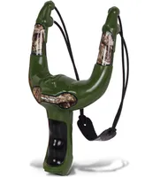 Realtree Nkok Handheld Slingshot Set Green 25037 includes 6 Foam Balls 3 Can Targets, Toy Slingshot Shoots Up To 30', Officially Licensed