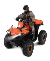 Realtree Nkok 1:8 Scale Radio Control Polaris Sportsman Xp 81433 With Turbo Boost Rider, 2.4 Ghz Rc, Realtree Edge Camouflage, Officially Licensed