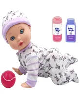 Little Darlings Crawling Baby 10" Baby Doll Playset, New Adventures, Children's Pretend Play, Ages 2 and up