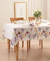 Poppy Wildflower Border Tablecloth 60" x 144"