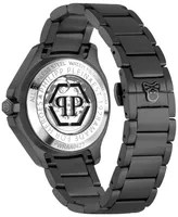 Philipp Plein Men's Automatic Skeleton Spectre Black Ion-Plated Bracelet Watch 42mm