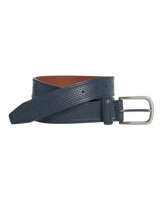 Johnston & Murphy Men's Perfed Leather Belt
