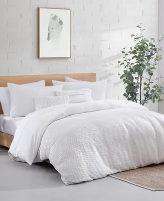 Dkny Modern Waffle 3 Piece Duvet Cover Set