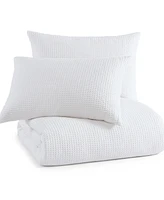 Dkny Modern Waffle 3 Piece Duvet Cover Set