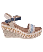 Gc Shoes Women's Lauren Espadrille Wedge Sandals