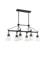 Savoy House Lakewood 6-Light Linear Chandelier