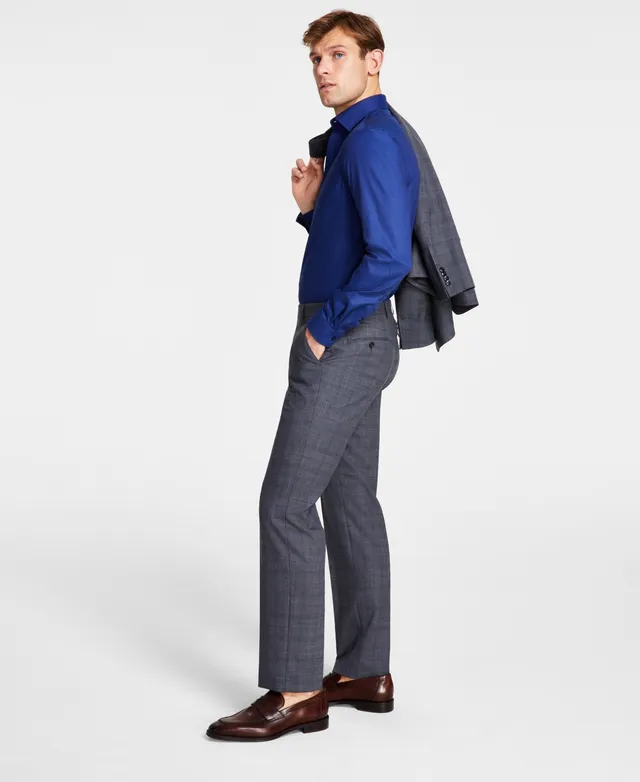 Michael Kors Men's Classic-Fit Wool-Blend Stretch Solid Suit Pants