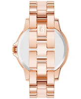 Anne Klein Women's Diamond Accent Ceramic & Metal Bracelet Watch 38mm
