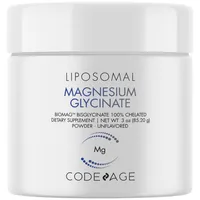 Codeage Magnesium Glycinate Powder, Unflavored Bisglycinate Magnesium Chelated Mineral Non-gmo - 3 oz