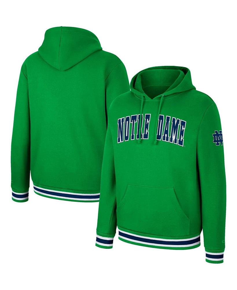 Men's Colosseum Notre Dame Fighting Irish Varsity Arch Pullover Hoodie