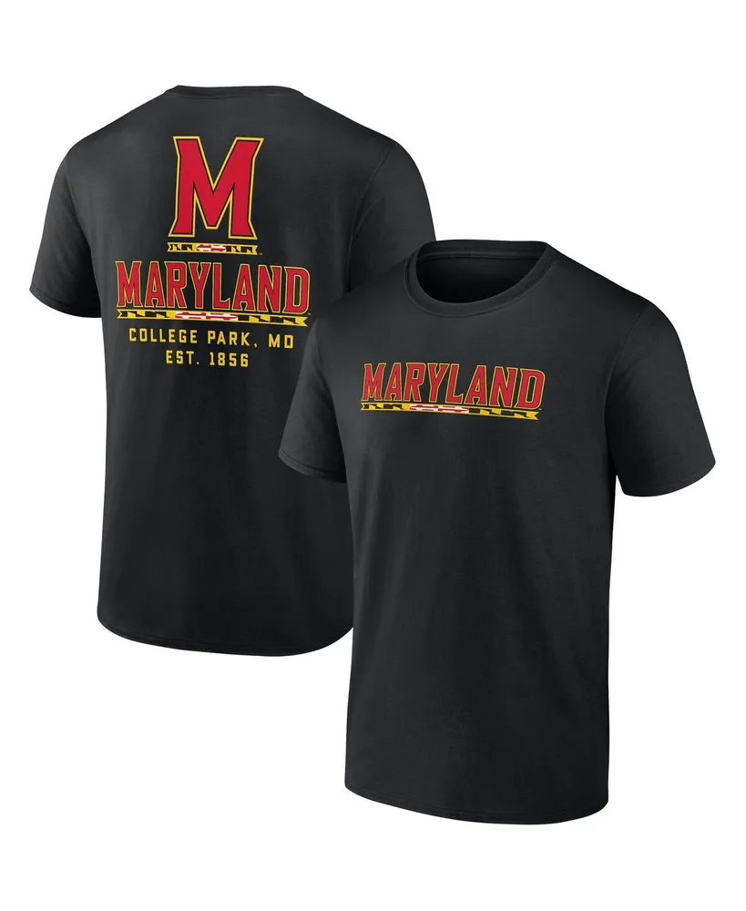 Men's Fanatics Black Maryland Terrapins Game Day 2-Hit T-shirt