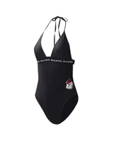 Women's G-iii 4Her by Carl Banks Black Georgia Bulldogs Full Count One-Piece Swimsuit