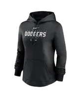 Women's Nike Black Los Angeles Dodgers Authentic Collection Pregame Performance Pullover Hoodie