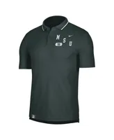 Men's Nike Green Michigan State Spartans Wordmark Performance Polo Shirt