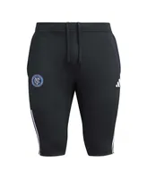 Men's adidas Black New York City Fc 2023 On-Field Training Aeroready Half Pants