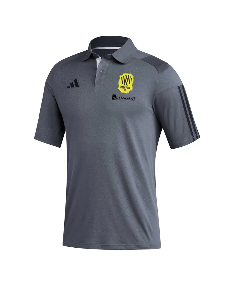 Men's adidas Gray Nashville Sc 2023 On-Field Training Polo Shirt