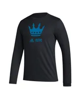 Men's adidas Black Charlotte Fc Icon Long Sleeve T-shirt