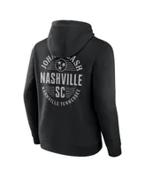 Men's Fanatics Black Nashville Sc Johnny Cash Oval Pullover Hoodie