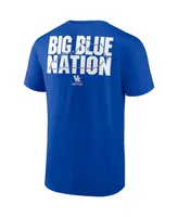 Men's Fanatics Royal Kentucky Wildcats Hometown Collection 2-Hit T-shirt